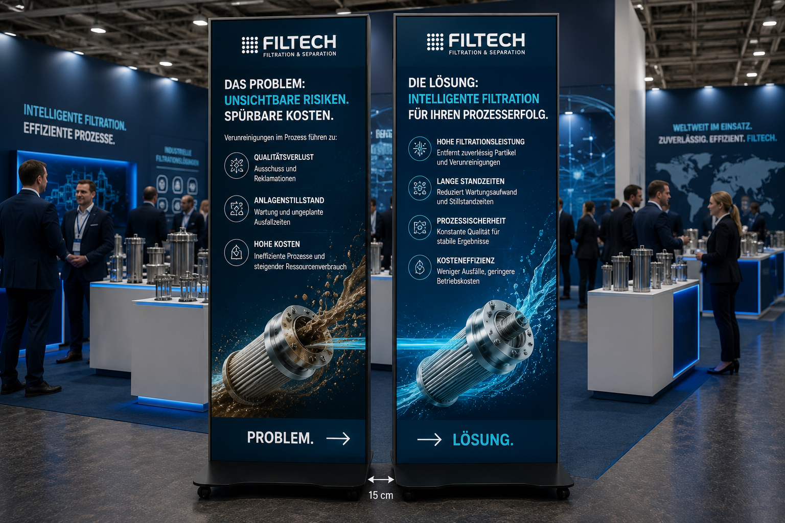LED-Display auf Fachmesse